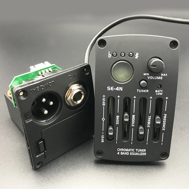 10 компл. 4/5 полосный предусилитель для акустической гитары пьезо пикап