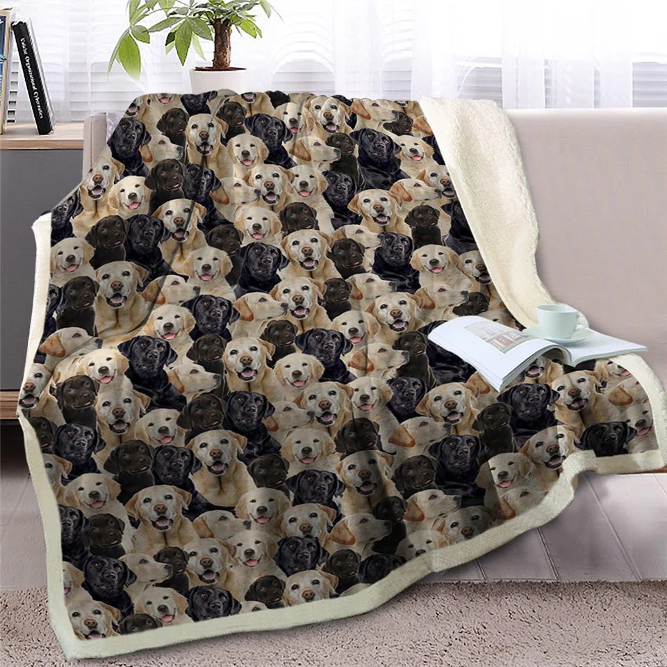 Blesslive Basset Hound пледы одеяло на кровать 3D Собака Животное шерпа Флисовое одеяло Спрингер спаниель покрывала коричневое тонкое одеяло