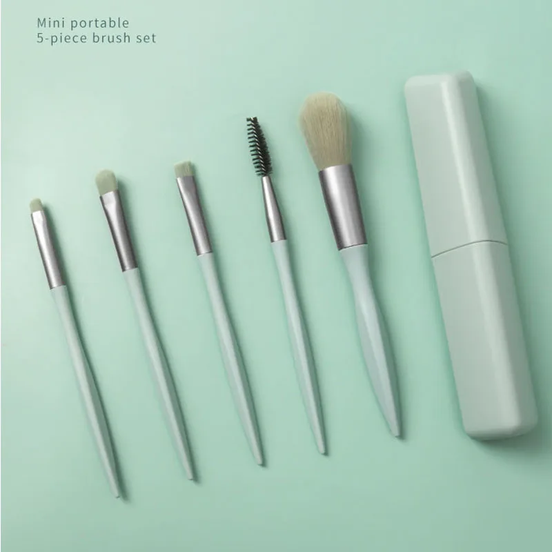 

5pcs Portable Mini Makeup Brushes Kawaii Set Professional Foundation Blush Eyeshadow Makeup Cosmetic Brush Tools