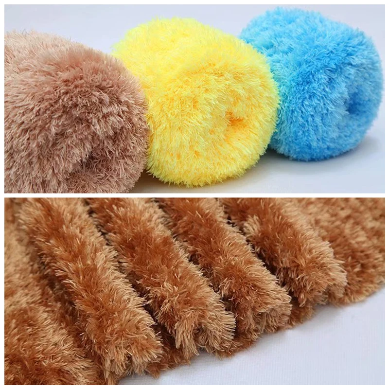 200 г/шар мягкая пряжа Vevelt коралловый флис полиэстер вязальная плотная шерстяная