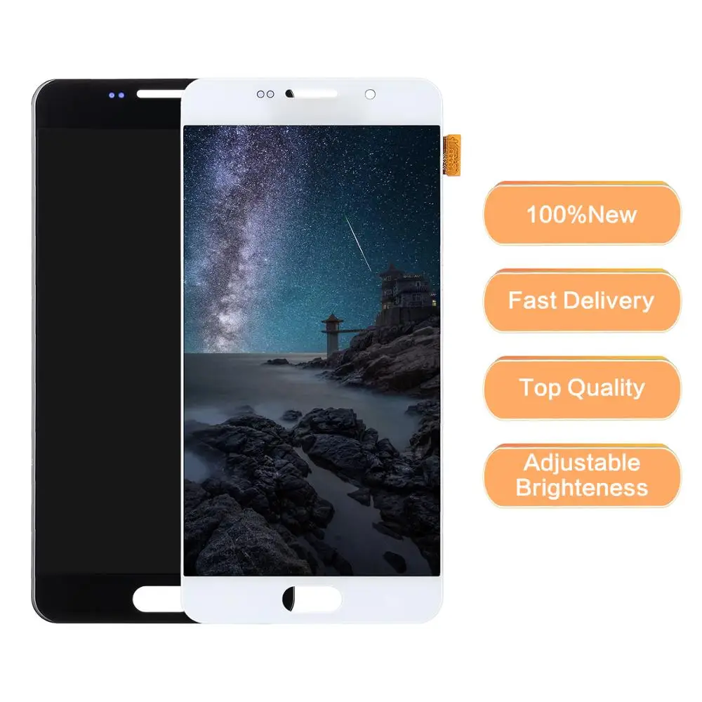 ЖК дисплей с дигитайзером сенсорного экрана для Samsung Galaxy A7 2016 A710 A710M запасные