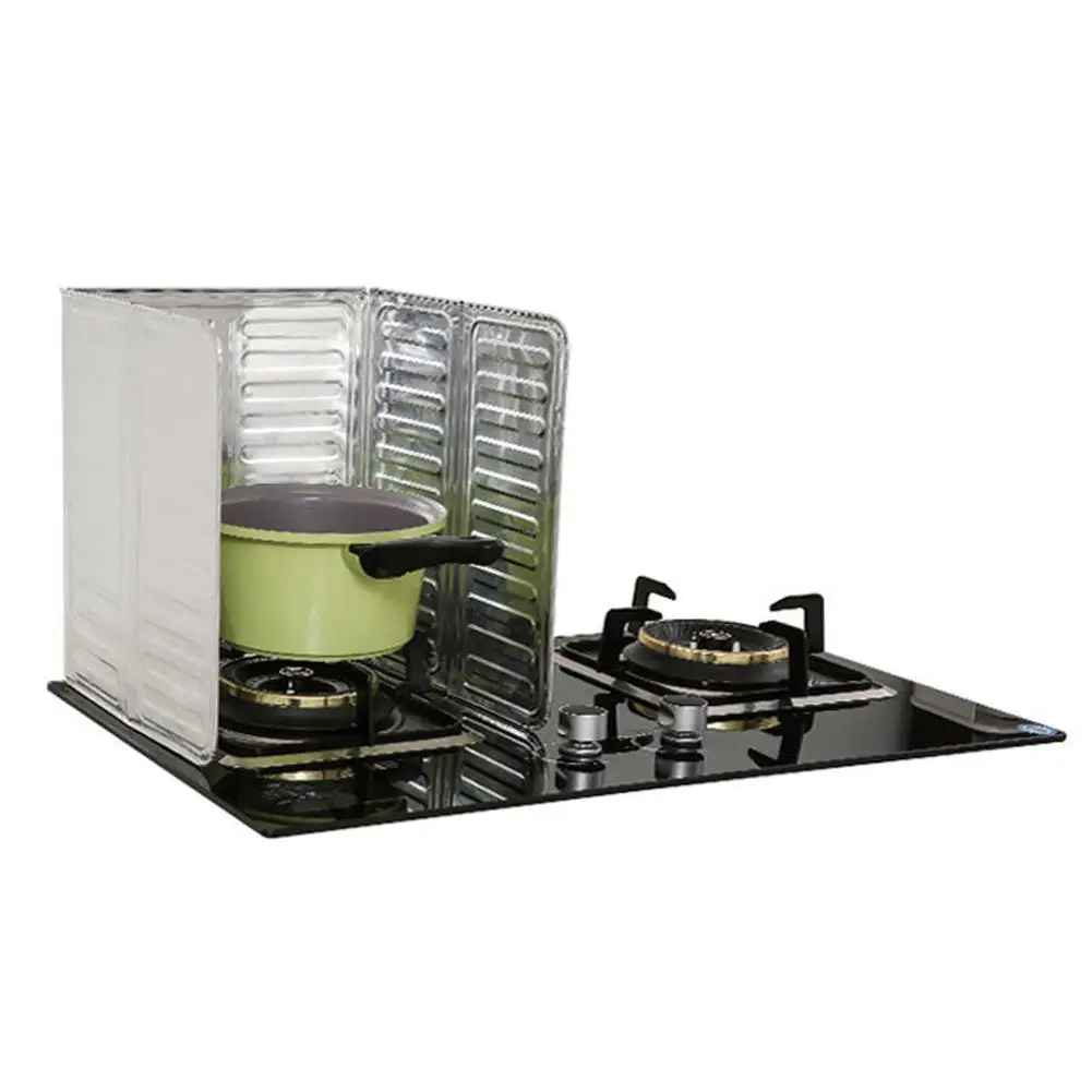 Kitchen Splash Protection Screen Cover Gas Anti Splatter Shield Guard Oil Divider Frying Pan Stove Proof Baffle Tools | Дом и сад