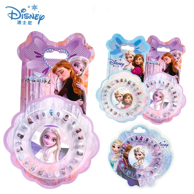 Мультяшные наклейки для ногтей Disney Frozen 2 Elsa Anna Girls набор макияжа игрушки ролевых