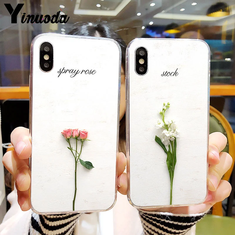 Yinuoda чехол для телефона с зелеными листьями Модный iPhone 7 6s 8plus 5 5c 4 X XS XR
