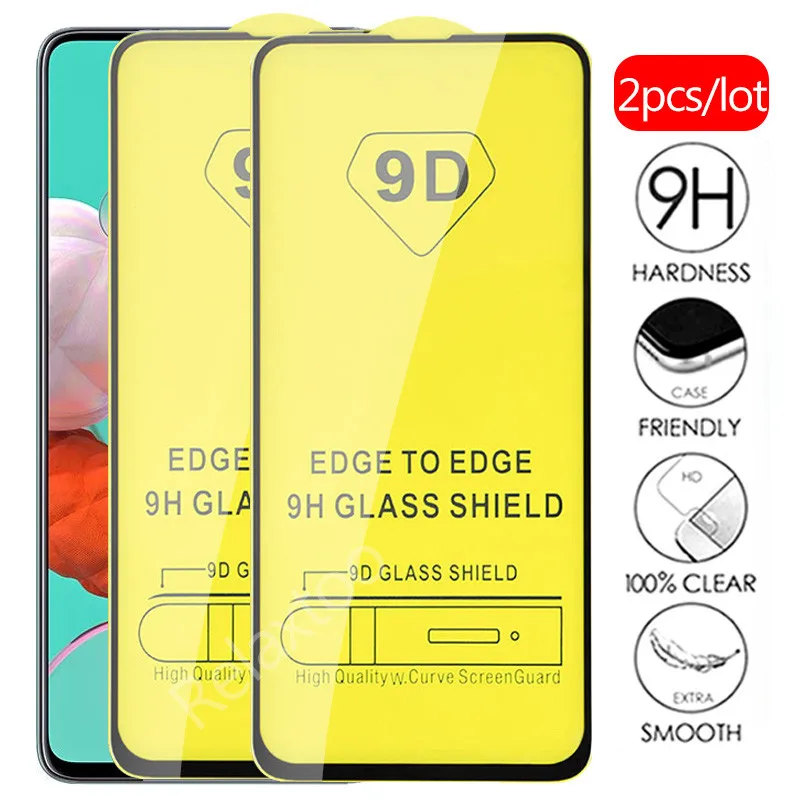 Защитное стекло с полной проклейкой для samsung galaxy a51 a71 a31 a515F a715F a315F a 51 71 31 315F 2