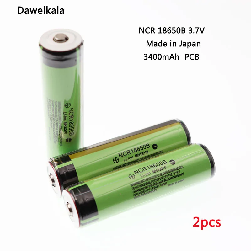 Оригинальный аккумулятор Daweikala 18650 NCR 18650B 3400 мА/ч 3 7 В литий-ионный с защитой