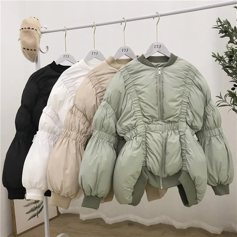 Женские нестандартные короткие парки Зимняя мода 2019 женская верхняя одежда с