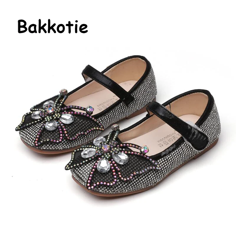Bakkotie/2019 г. Осенняя детская брошь из горного хрусталя для девочек Mary Jane на плоской