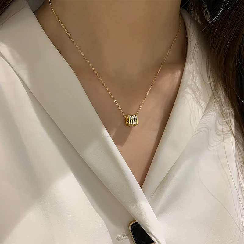 

Новинка, летнее небольшое ожерелье на талии, новинка 2021, Женская легкая Роскошная нишевая дизайнерская универсальная цепочка до ключиц