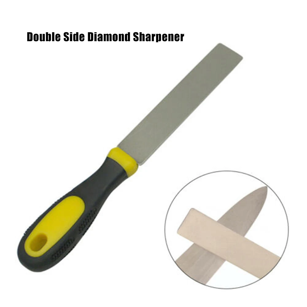 Double Side Diamond Sharpener Knife Whetstone Chisel/Blade Sharpening Pocket Stone Tool | Дом и сад