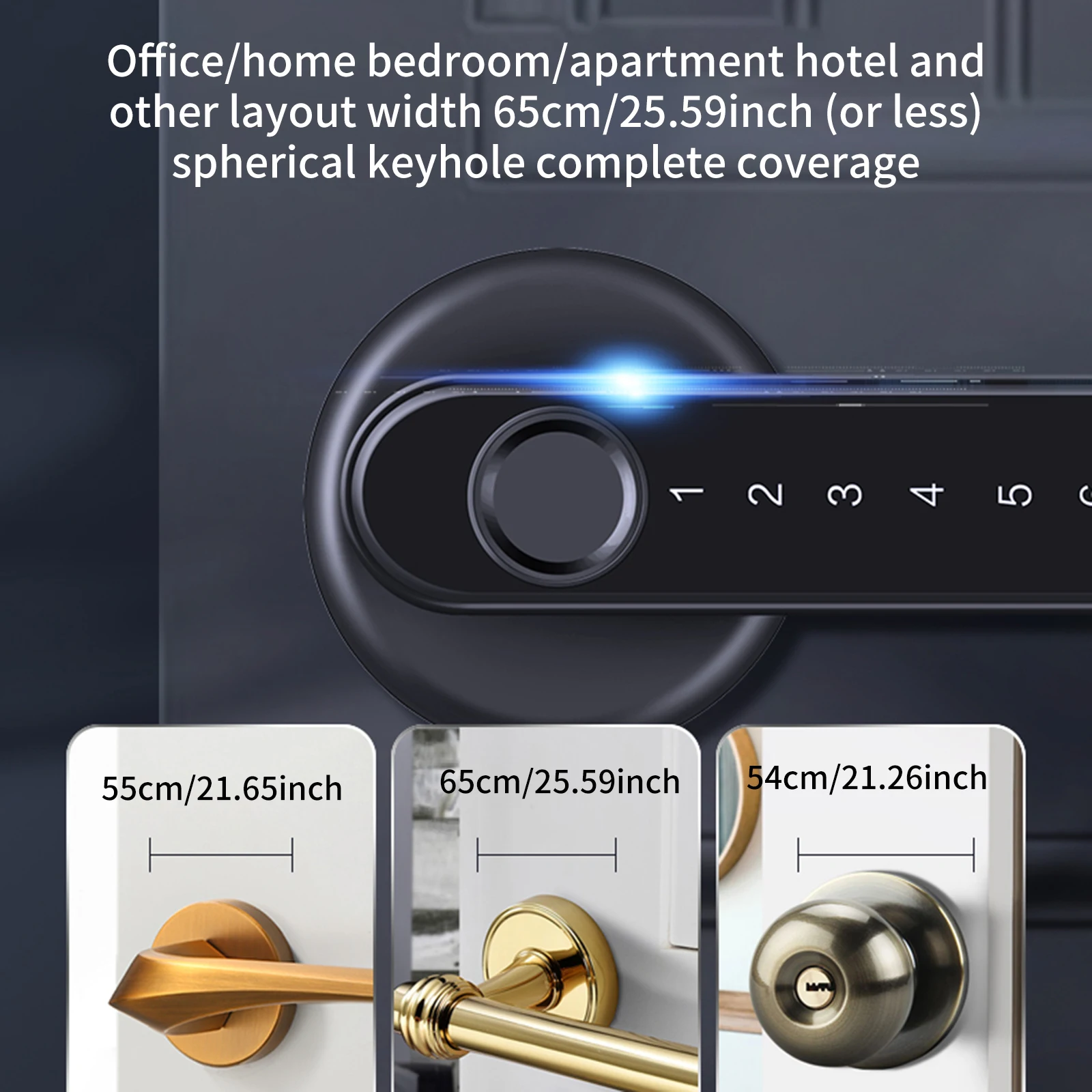 

Smart Fingerprint Door Lock Code Phone APP Bluetooth Safe Password Handle Lock Intelligent Door Lock Secure Biometric Door Lock