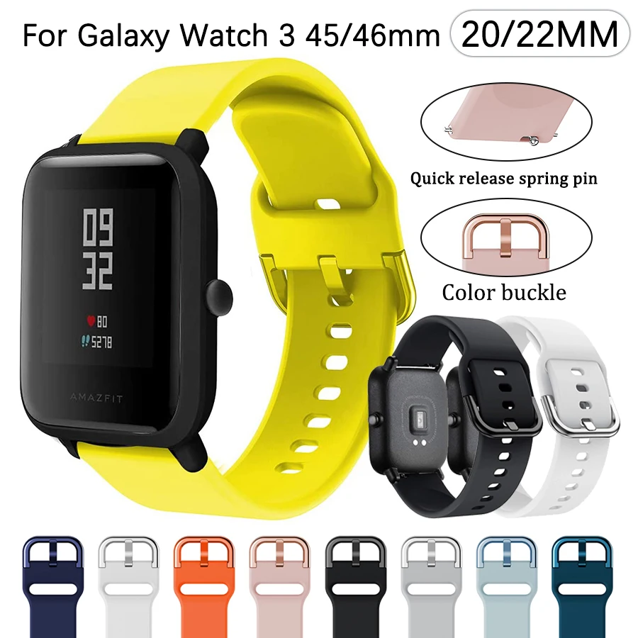 

Ремешок для часов 20 мм 22 мм, браслет для Samsung Galaxy watch 4 44 мм 40 мм/Gear S3/HUAWEI watch GT 2 Pro 46 мм 42 мм/Huami Amazfit GTR 42 мм
