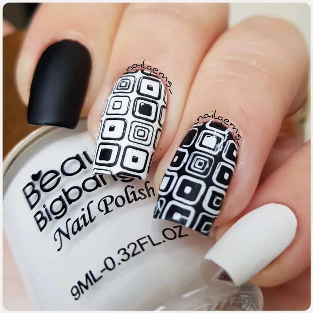 BeautyBigBang набор штамповочных пластин 8 шт. для дизайна ногтей 6*12 см прямоугольная винтажная нержавеющая сталь летний цветочный набор шаблонов для ногтей с сумкой