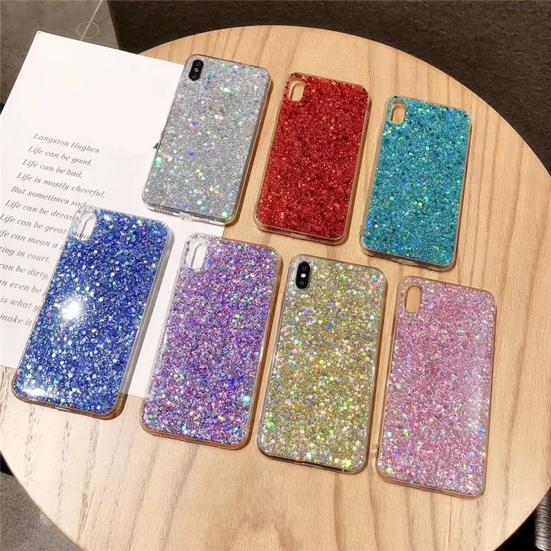 Блестящий чехол с блестками для Huawei P10 P9 Lite P8 2017 Mate 30 pro mate 10 Honor v30 8 9 nova 2 s y9 2019 |