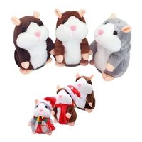 16cm talking hamster pet plush toy repeated stuffed doll cute recording puzzle plush doll christmas gifts for children