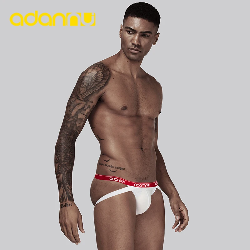

Sexy Men Jockstrap Men Thong Cotton Male Panties Cueca Tanga Comfortable Underpants U Pouch Men Underwear Fashion Gay Underwear