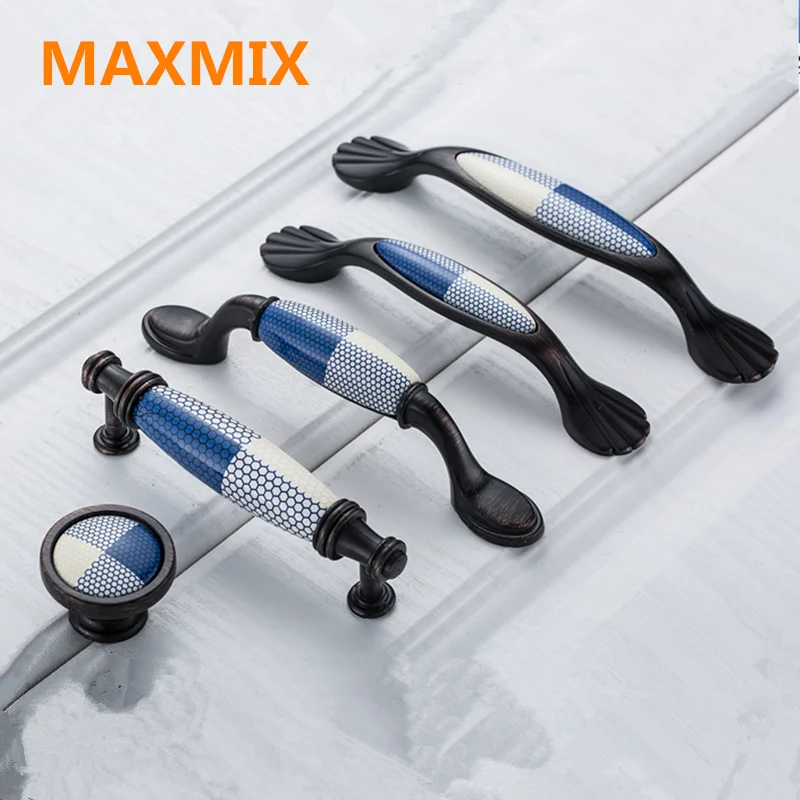 MAXMIX керамическая решетчатая ручка европейского стандарта выдвижные ящики ручки