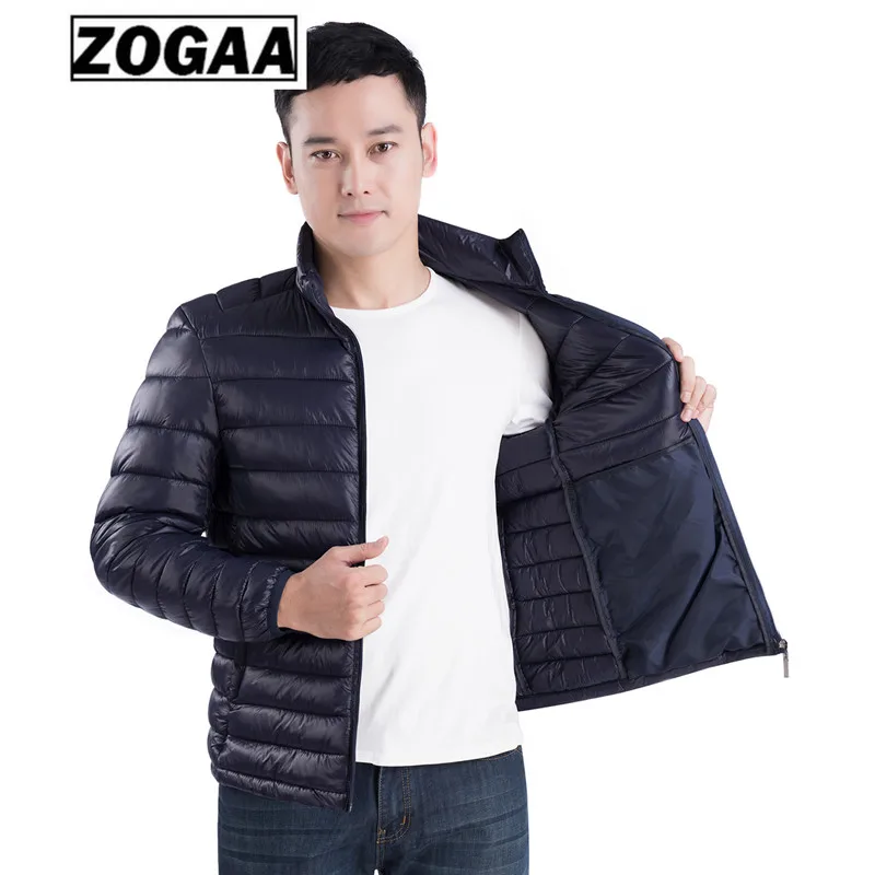 ZOGAA мужская одежда из хлопка зимняя новая пуховая Высококачественная куртка