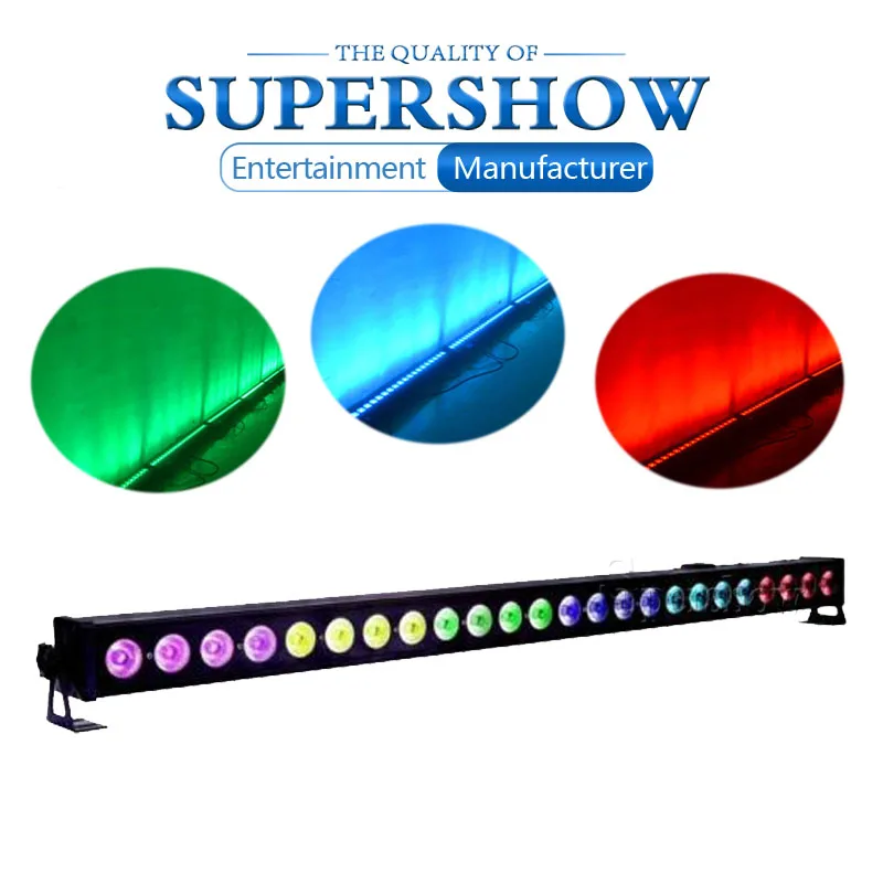 24x3W светодиодный RGB 3IN1 настенный светильник омывающего DMX светодиодная полоса бар
