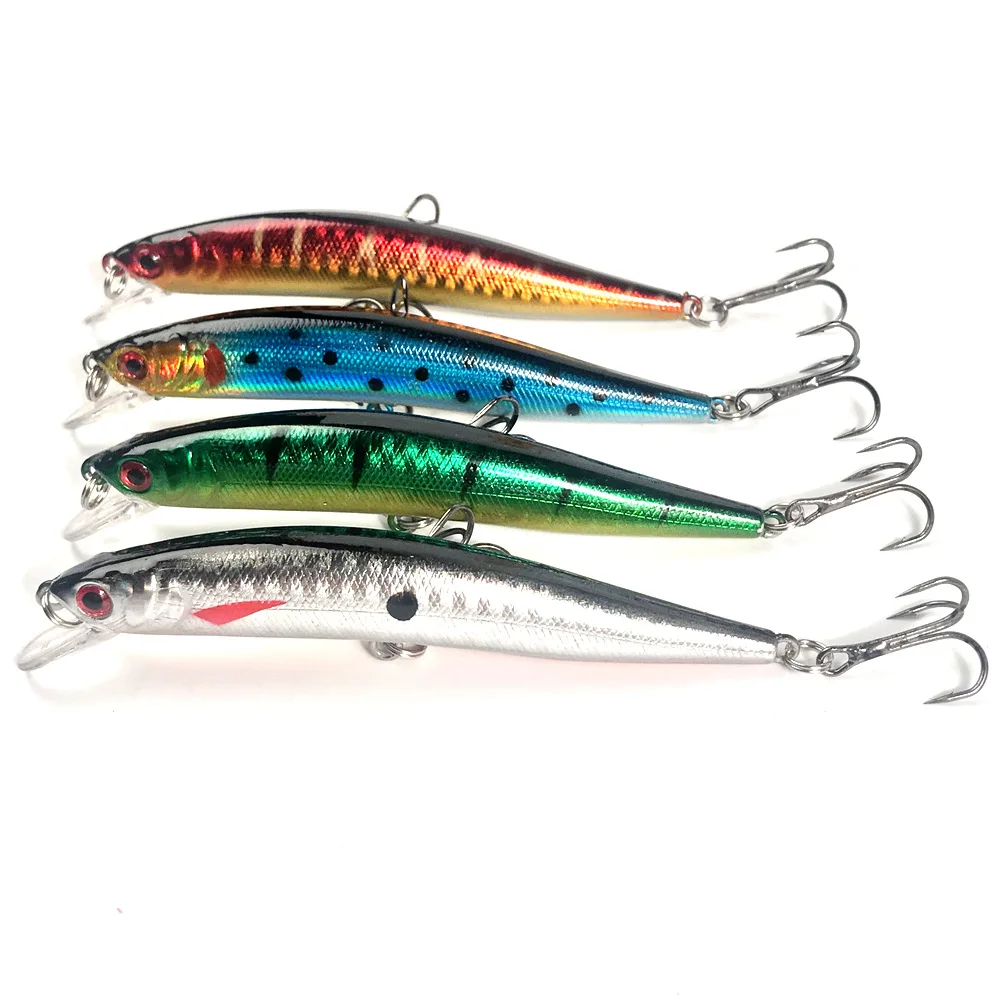 

1PCS Slow Sinking Minnow Fishing Wobbler Isca Artificial Baits For Bass Perch Pike 10CM 8.1G Pesca Hard Fishing Lure