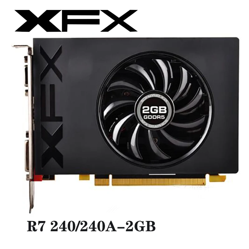 Б/у SAPPHIRE Radeon R7 240 2 Гб видеокарты GPU для AMD GDDR3 128bit экран настольный компьютер |