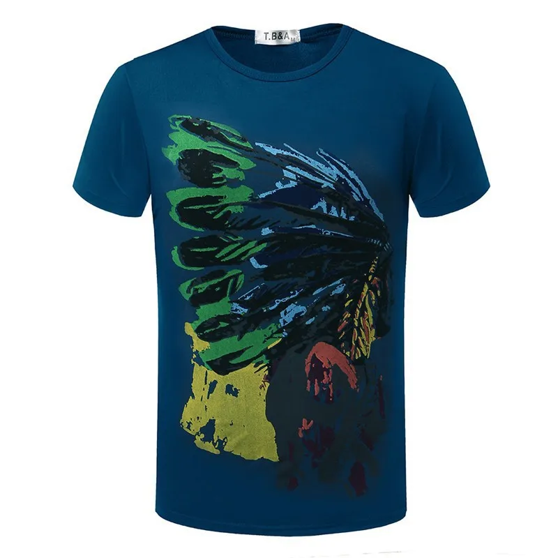 

Ropa De Hombre 2020 New Hot Sale Summer Round Neck Men's Short-sleeved T-shirt Fashion Casual Indian Print Oversized T Shirt