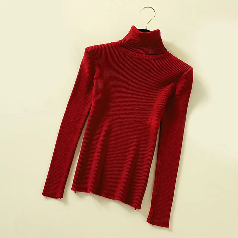 Lucyever Turtleneck Women Pullover Sweater Spring Jumper Knitted Basic Top Fashion Autumn Long Sleeve Korean Ladies Clothes 2020