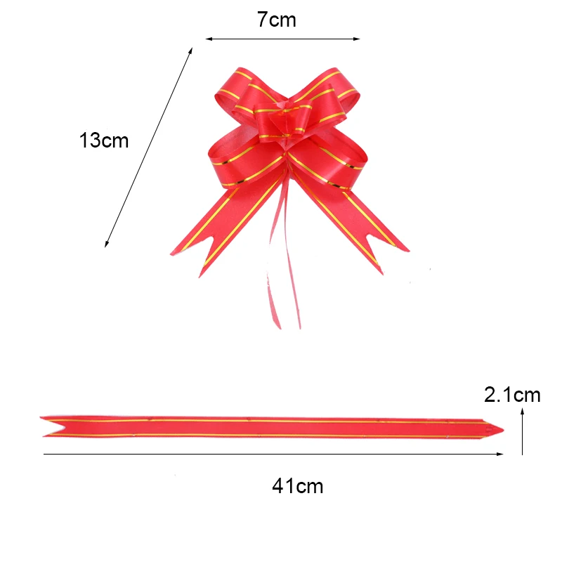 50 шт. подарочная лента тянуть цветок упаковочные принадлежности свадьба день