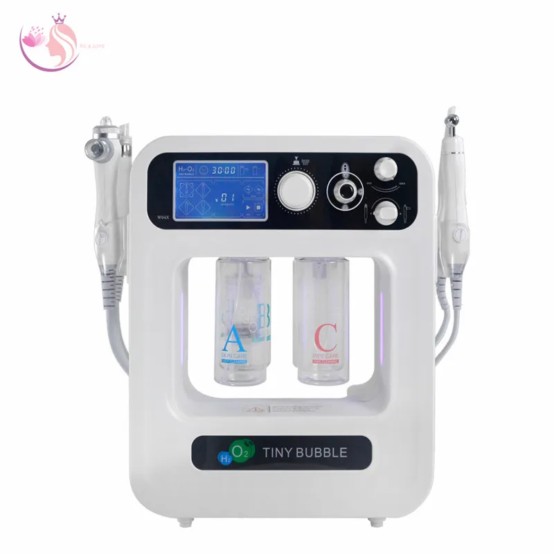 H2O2 малая машина с пузырями воды дермабразия лица очищающим средством для ног