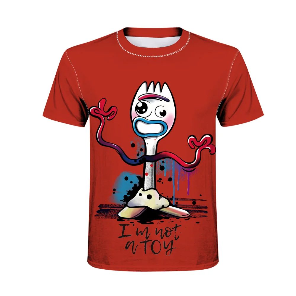 Forky Новая история игрушек 4 ходящая игрушка 3D печать футболка для мужчин и