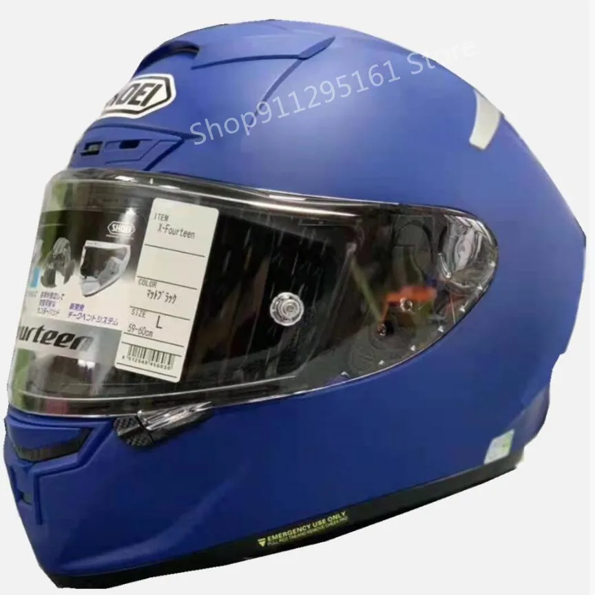 Home 10 Capacete da Motocicleta Capacete de Corrida Rosto Cheio Matte Azul Material Capacete Preto Formiga Equitação Motocross Motobike X14