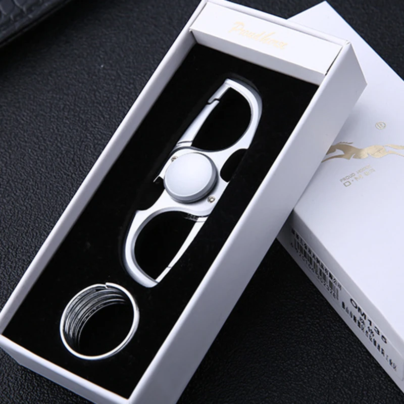 

Hand Rotator Anti-anxiety Toys Relieve Stress Finger Rotator Keychain Bottle Opener EDC Adult Children Boy Toys With Gift Box
