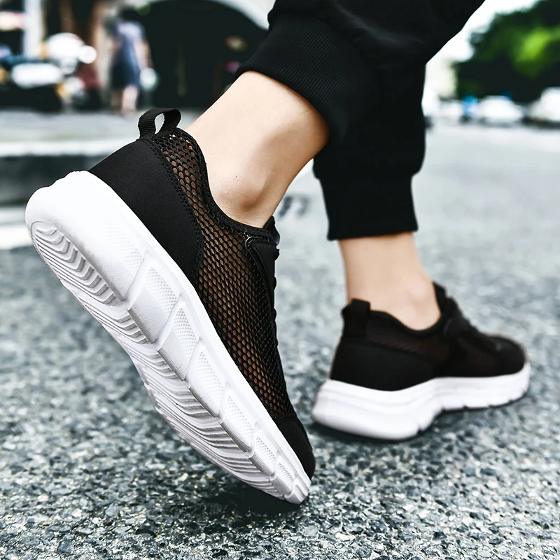 

Brand Men's Casual Shoes Mesh Summer Sneakers Men Breathable Jogging Shoes Krasovki Mens Trainers Zapatos Hombre Plus Size 39-48