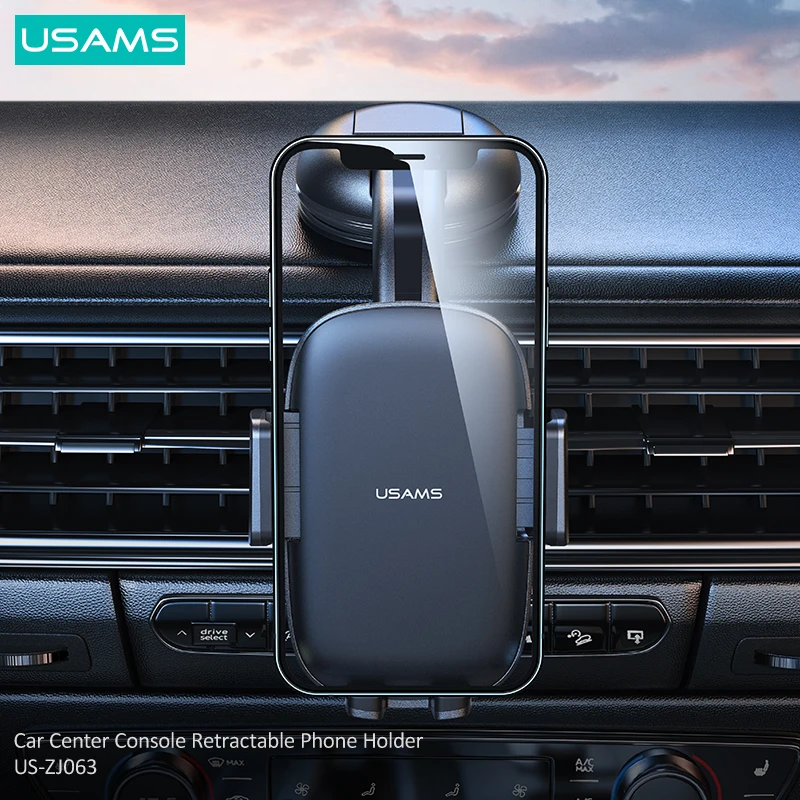 usams sucker car phone holder center console retractable phone holder stand in car gps mount support for iphone xiaomi huawei free global shipping