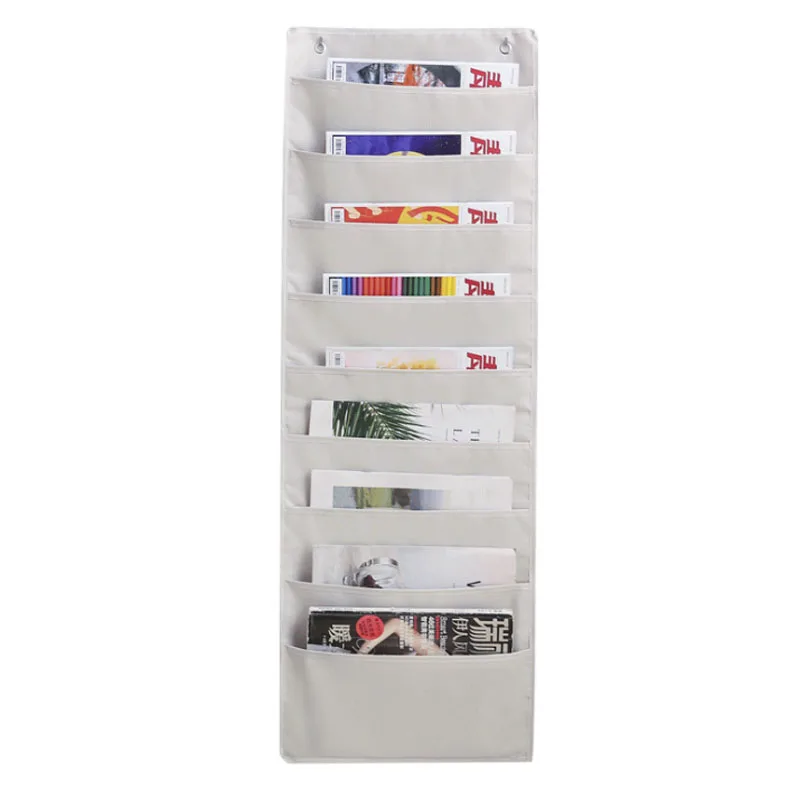 369 pockets wall hanging storage bags book keys mobile phone door organizer pouch bedroom dormitory office container free global shipping