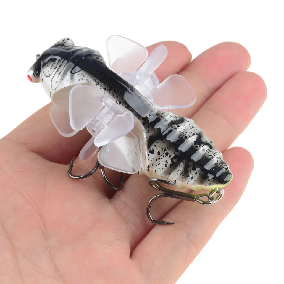 

Whopper plopper, 7,5 см, 15,5 г, плавающий Поппер, рыболовная приманка, искусственная яркость, рыболовная снасть, 3D глаза