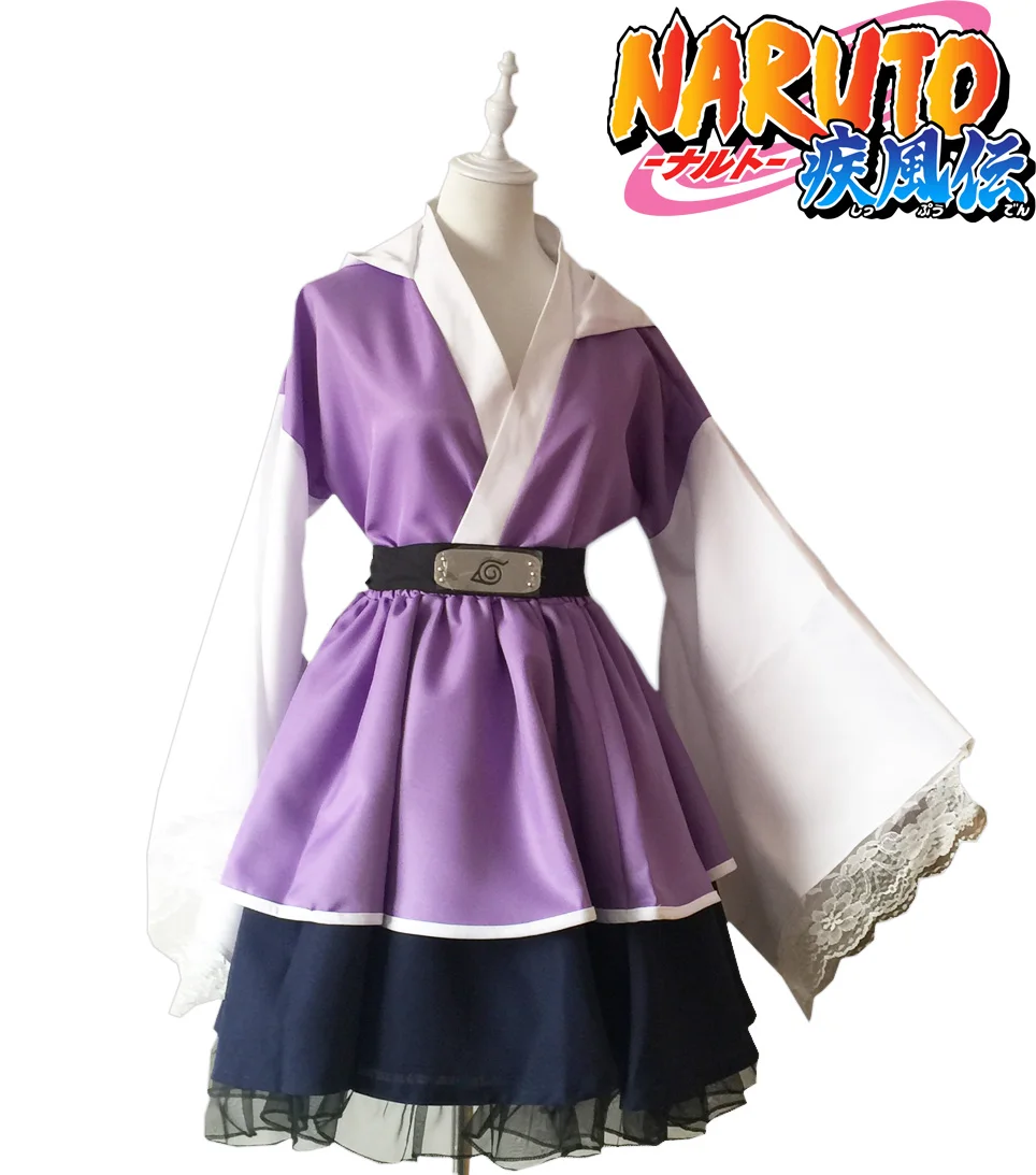 

Shippuden Hyuga Hinata Lolita Kimono Dress Cosplay Costume
