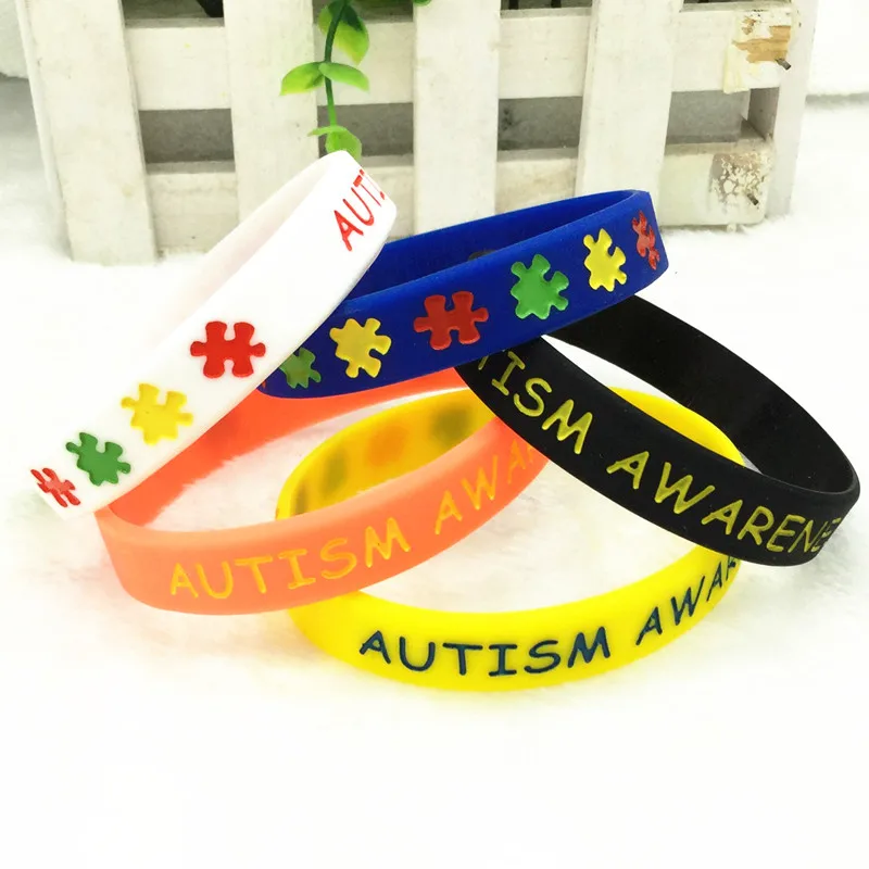 1 шт. осознание аутизма у меня надежда Вера Любовь силиконовые браслеты для