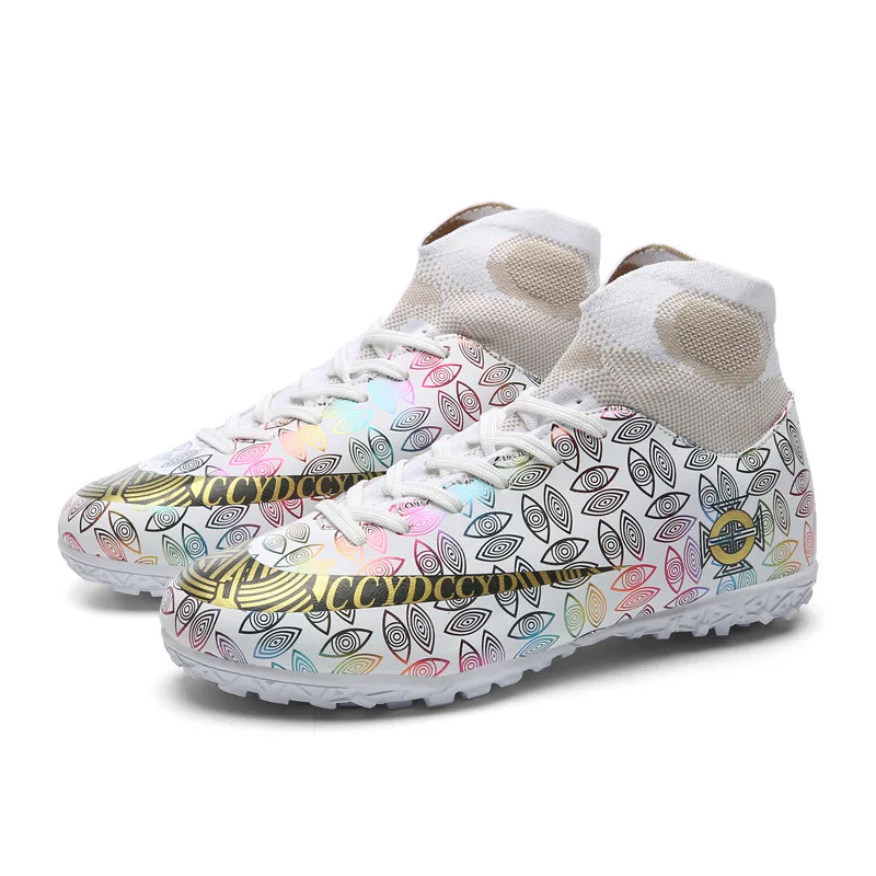 Открытый газон для мини-футбола Для мужчин длинный шип Футбол Сапоги футбольные