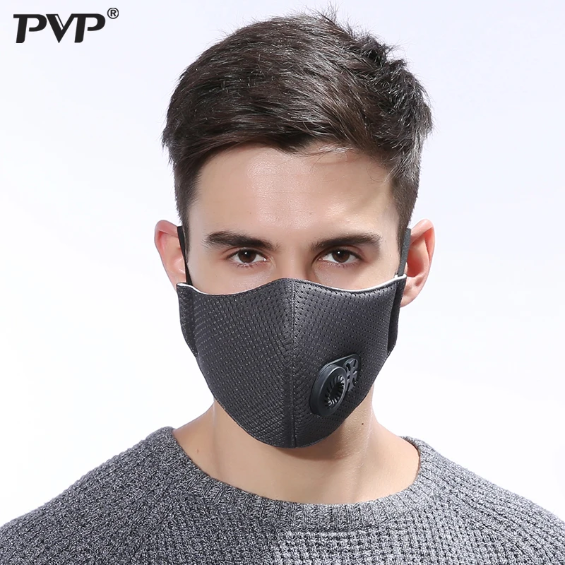 2PCS Grey 2 шт. противопылевая маска фильтр с активированным углем ветрозащитный рот муфельной бактерии доказательство маски для лица для защиты от гриппа Уход Маска Рот маска - Цвет: 2PCS Grey