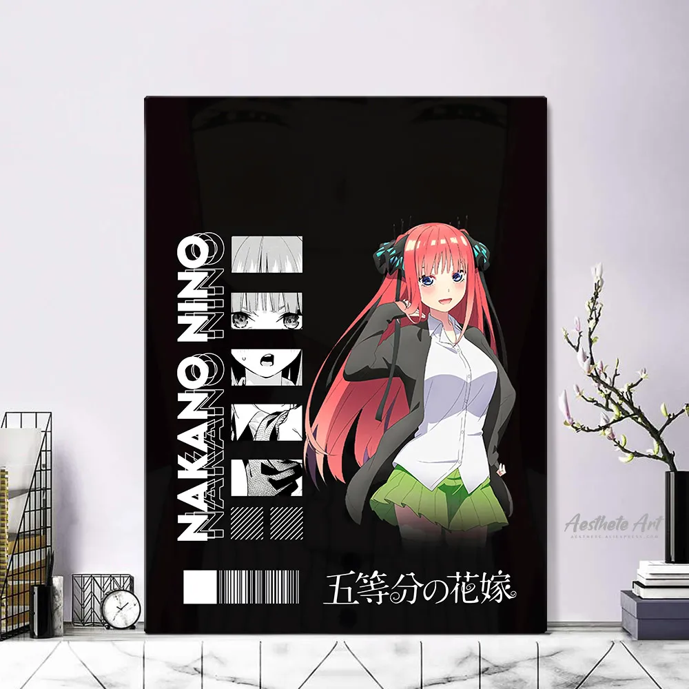 

Накано Нино 5 тубулочка без ханьея украшение домашний декор холст картина для гостиной Настенная картина плакат печать