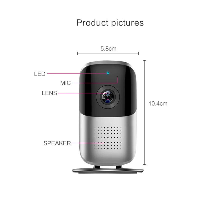 Беспроводная панорамная сетевая камера 1080HD с поддержкой Wi Fi 185 градусов|Камеры