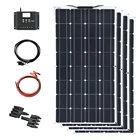 Гибкая солнечная панель Boguang, 400 Вт, 500 Вт, модуль контроллера солнечных батарей для автомобилей, домов на колесах, лодок, домов на крыше, фургонов, кемпинга, солнечная батарея 12 В, 24 В