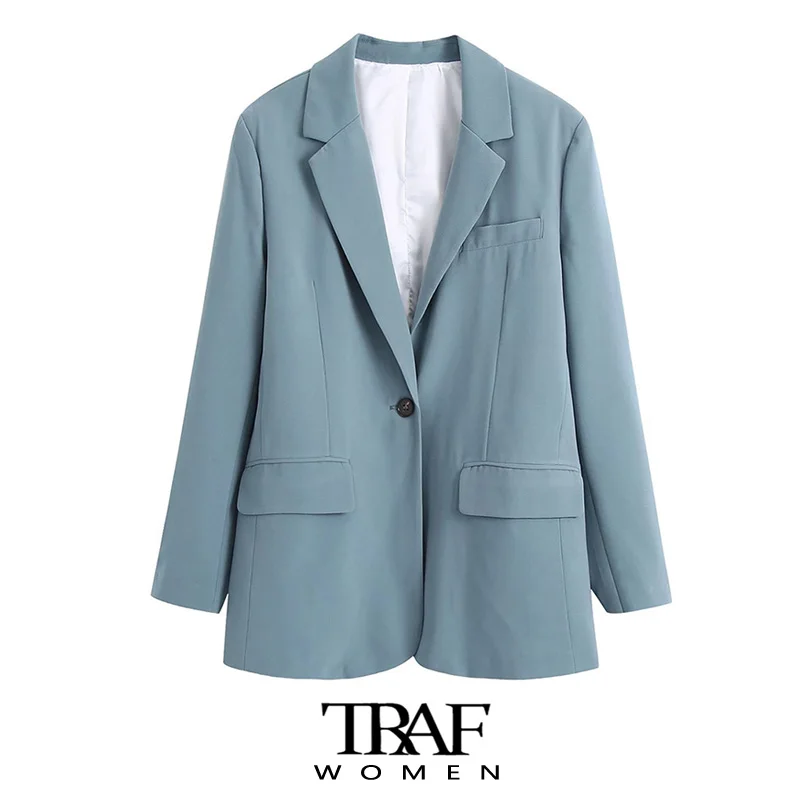 

Пиджак женский на одной пуговице, с длинным рукавом и карманами