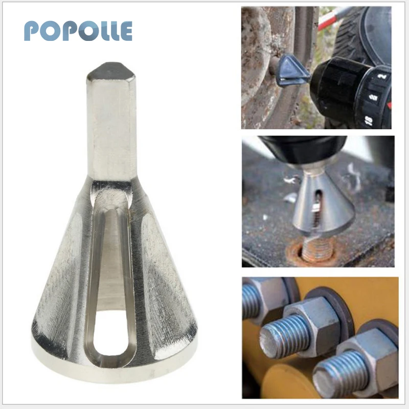 

POPOLLE External Chamfering Device for Deburring, Suitable for Chuck Electric Drill Tools, New Chamfering Tools