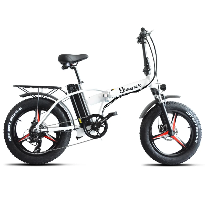 20 дюймов складной электрический велосипед из алюминиевого сплава 500 Вт толстая