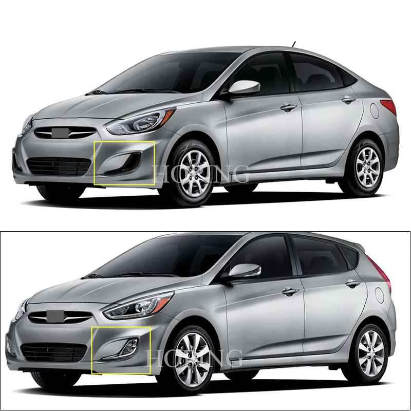 

Hoping Front Bumper Fog Light Upgrade Modification Set For HYUNDAI Accent VERNA 2011 2012 2013 2014 2015 2016 Halogen Fog Lamp