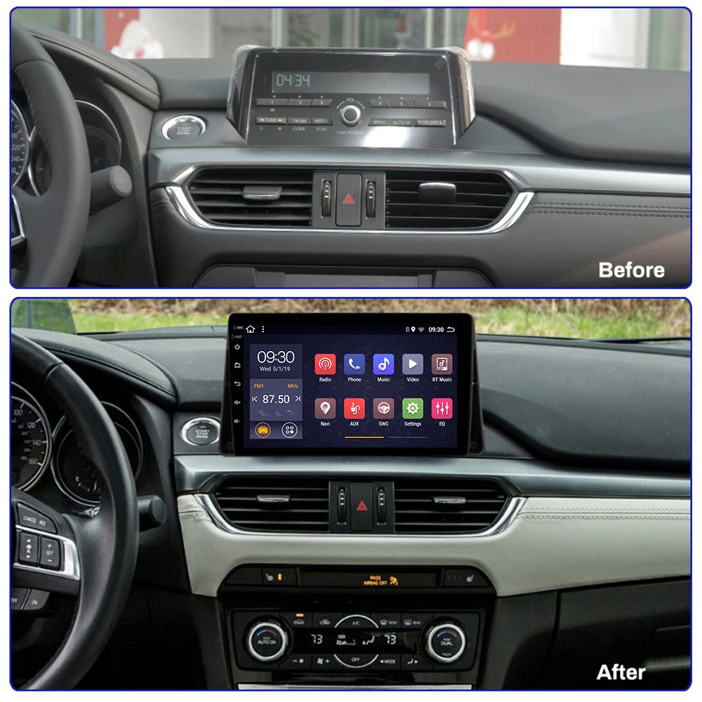 Автомагнитола для Mazda ATENZA 2016-2018 автомобильный DVD мультимедийный плеер Видео