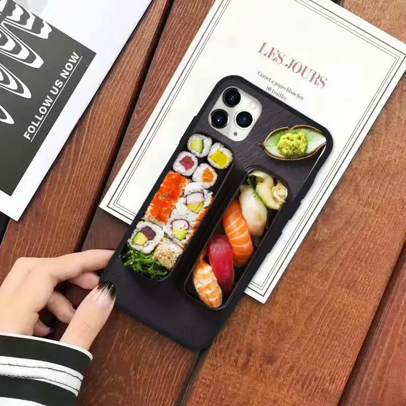 

Japanese food cuisine sushi Phone Case for iPhone 11 12 pro XS MAX 8 7 6 6S Plus X 5S SE 2020 XR