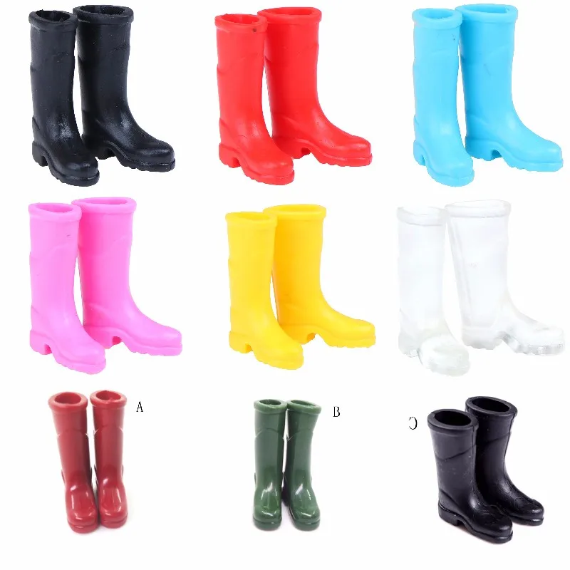 1 пара резиновых сапог для дома сада двора украшения 1/12 масштаб кукольный домик